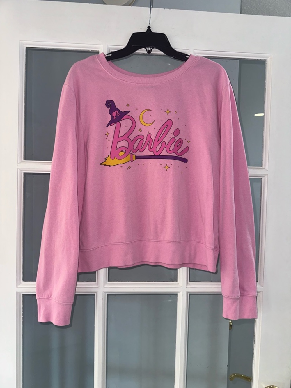 Barbie Pink Wash Pull Over Sweatshirt  Size XLarge